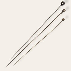 Set of 3 Antique Long Hat Pins